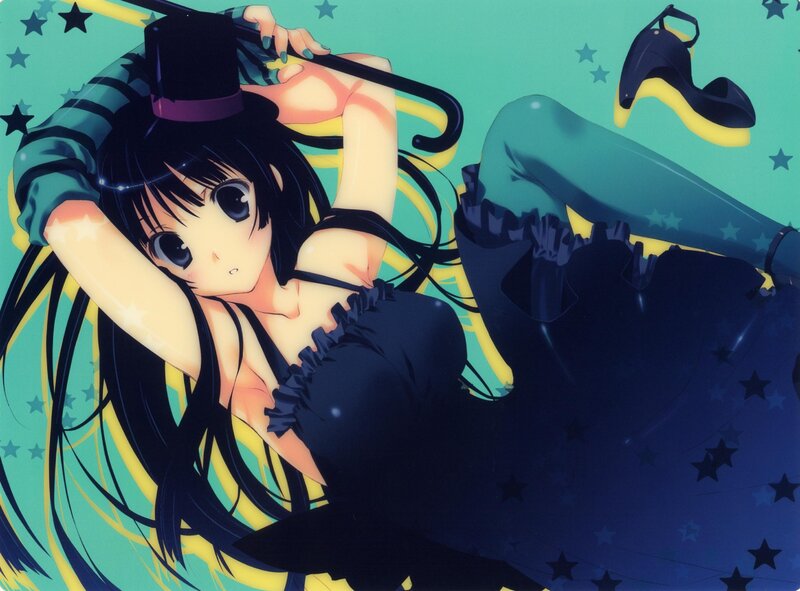 anime girl with top hat