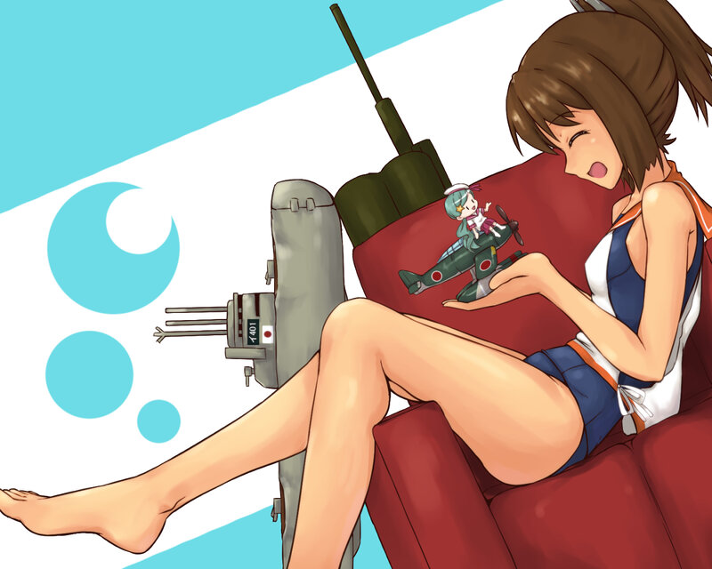 Anime Girl with Toy Plane