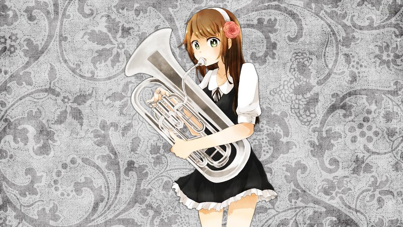 Anime Girl with Tuba