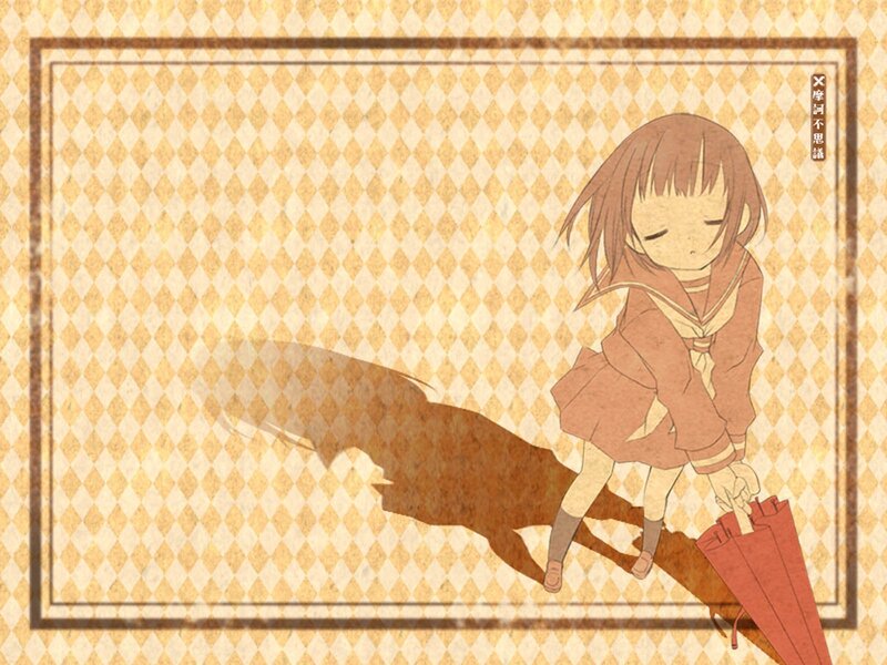 anime girl with umbrella