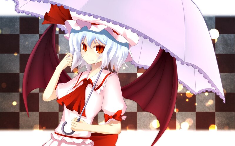 anime girl with umbrella