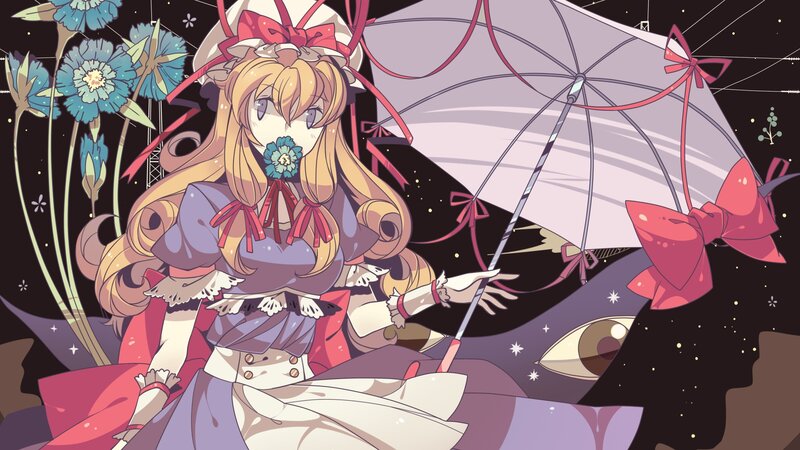 anime girl with umbrella