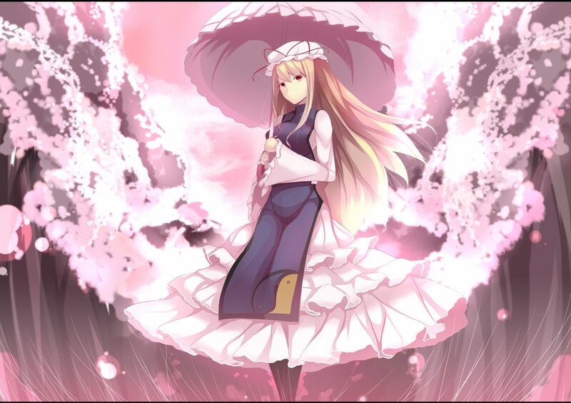 anime girl with umbrella