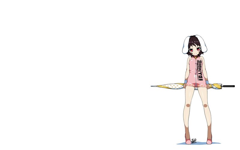 anime girl with umbrella