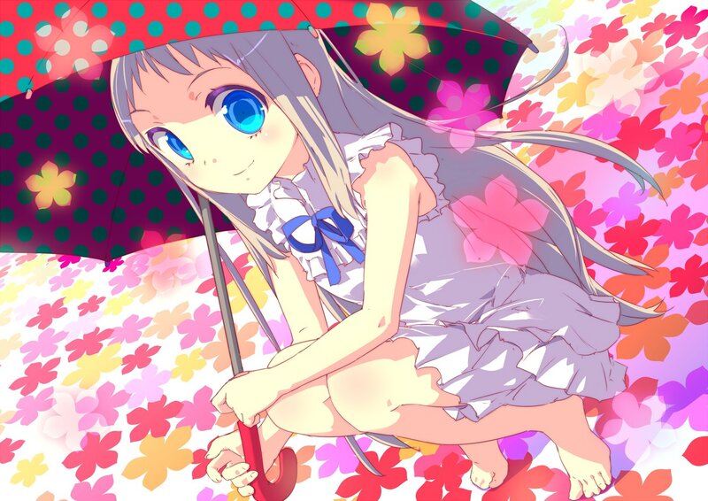 Anime girl with umbrella
