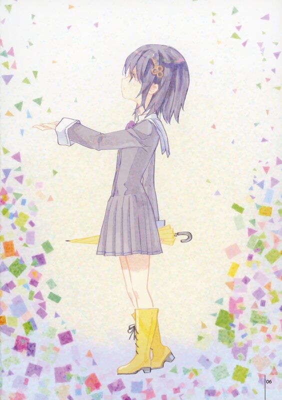 anime girl with umbrella