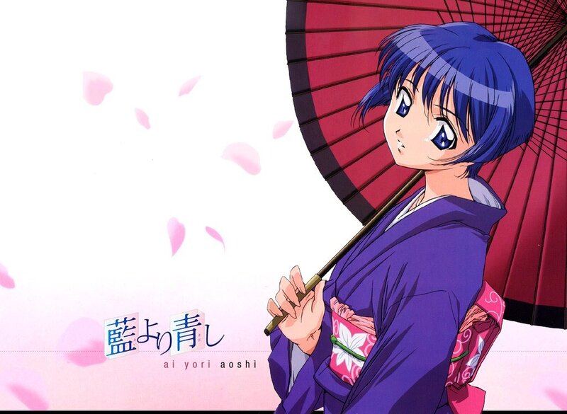 Anime girl with umbrella
