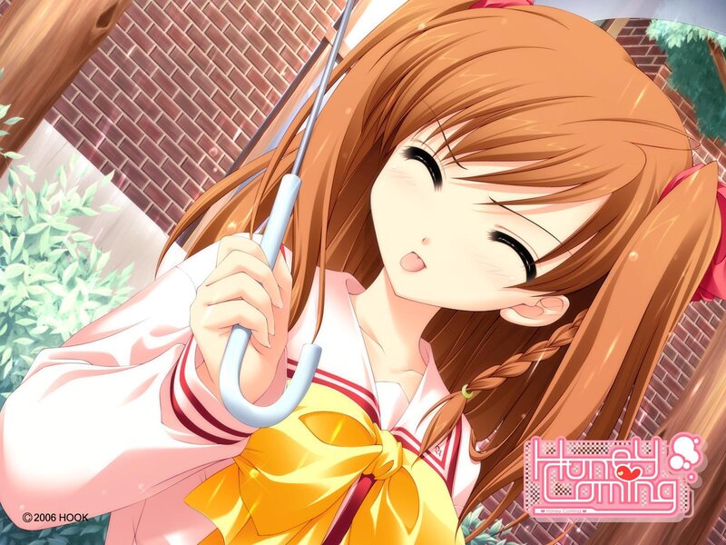 Anime girl with umbrella