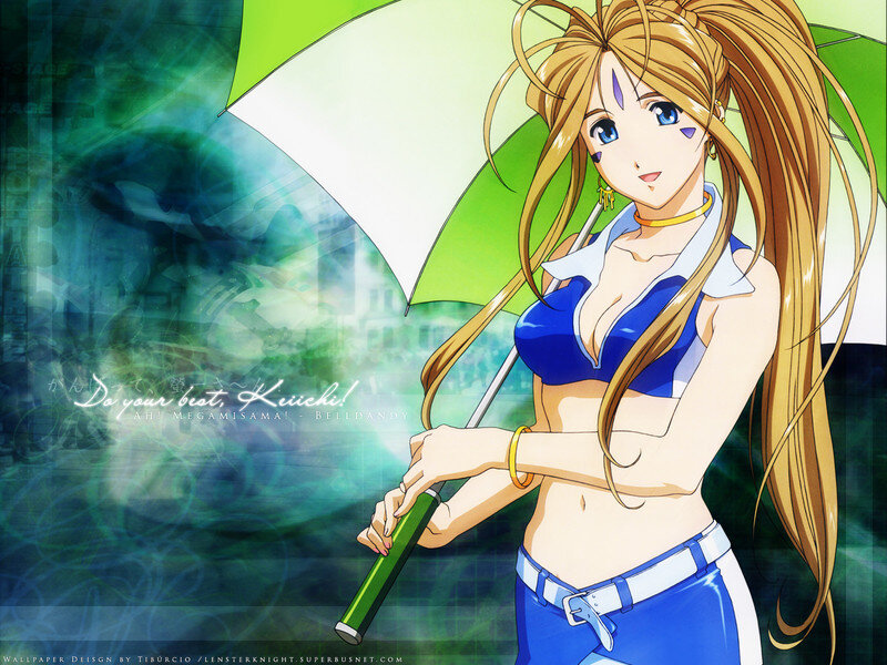 Anime girl with umbrella