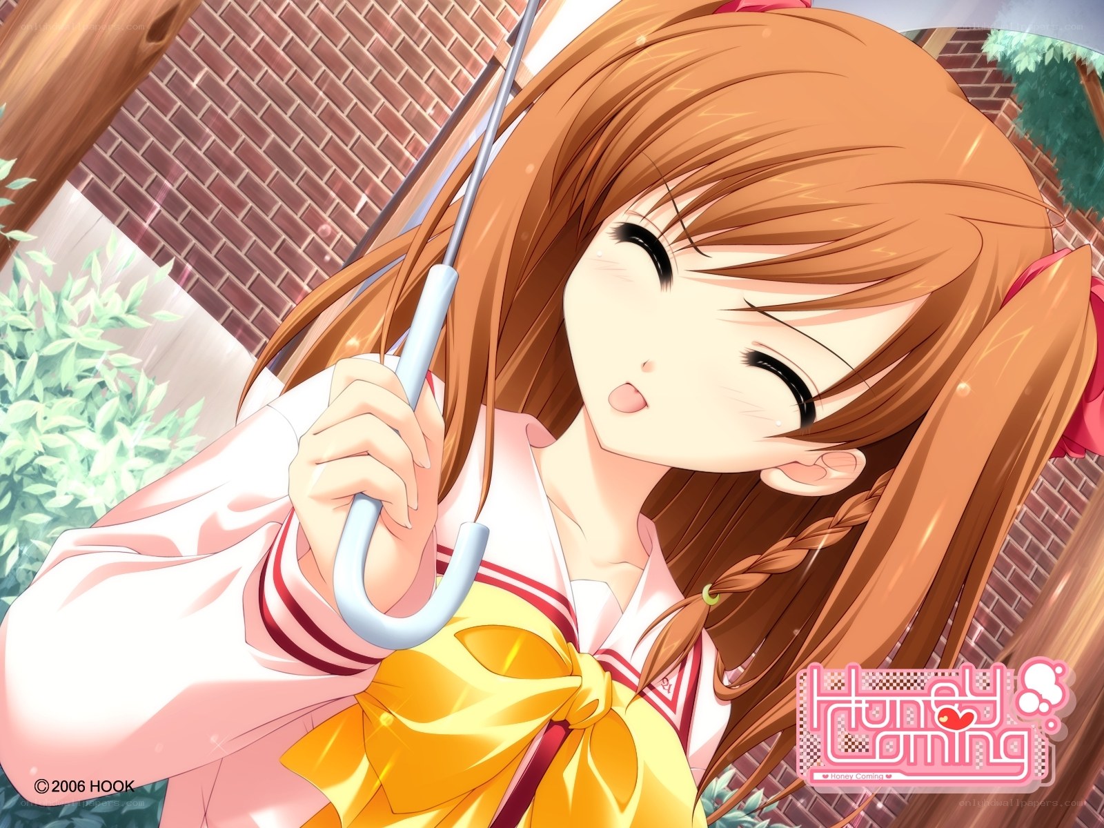 Anime girl with umbrella