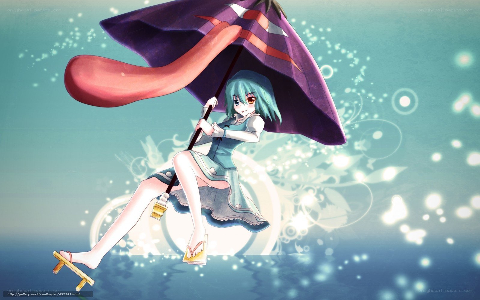 Anime girl with umbrella