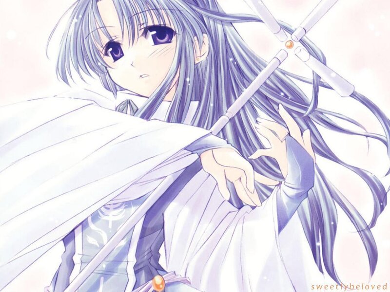 anime girl with umbrella