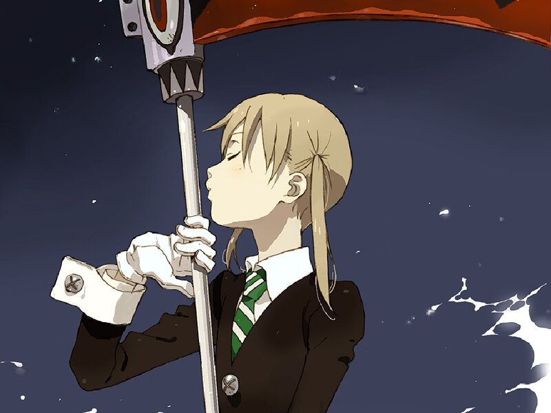anime girl with umbrella