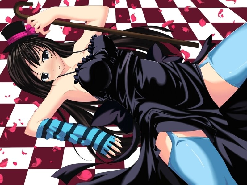 anime girl with umbrella