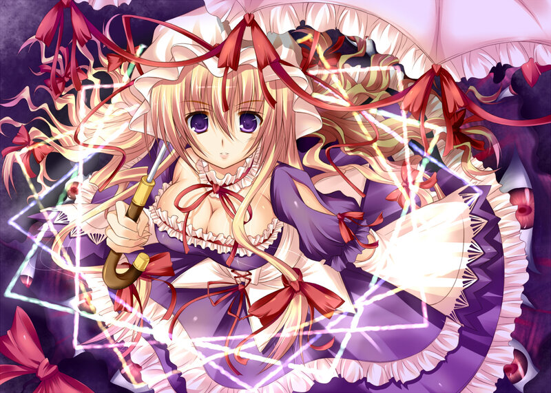 anime girl with umbrella