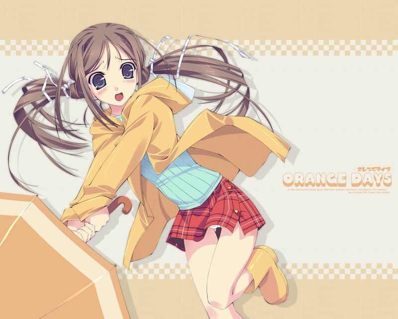 anime girl with umbrella