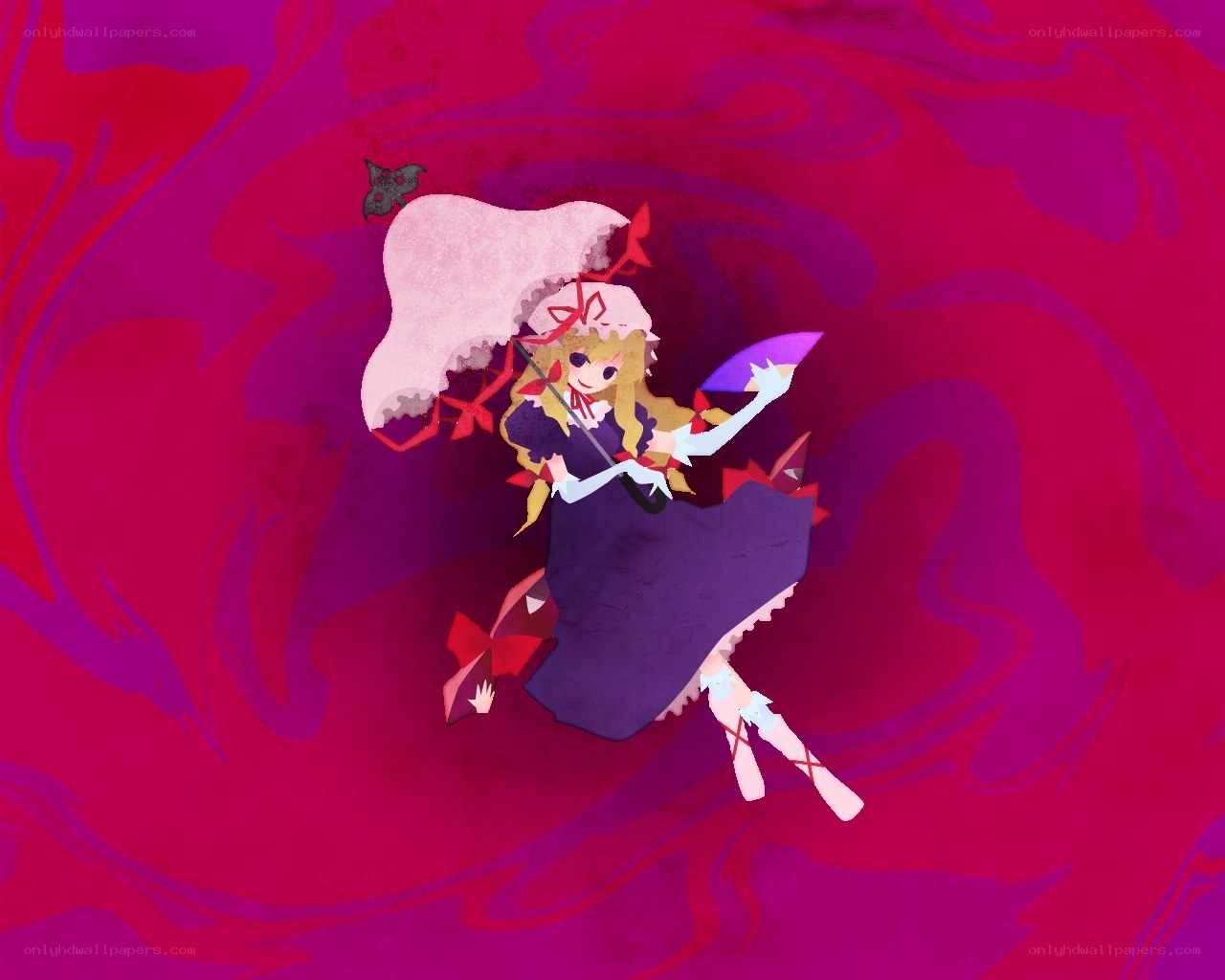 anime girl with umbrella
