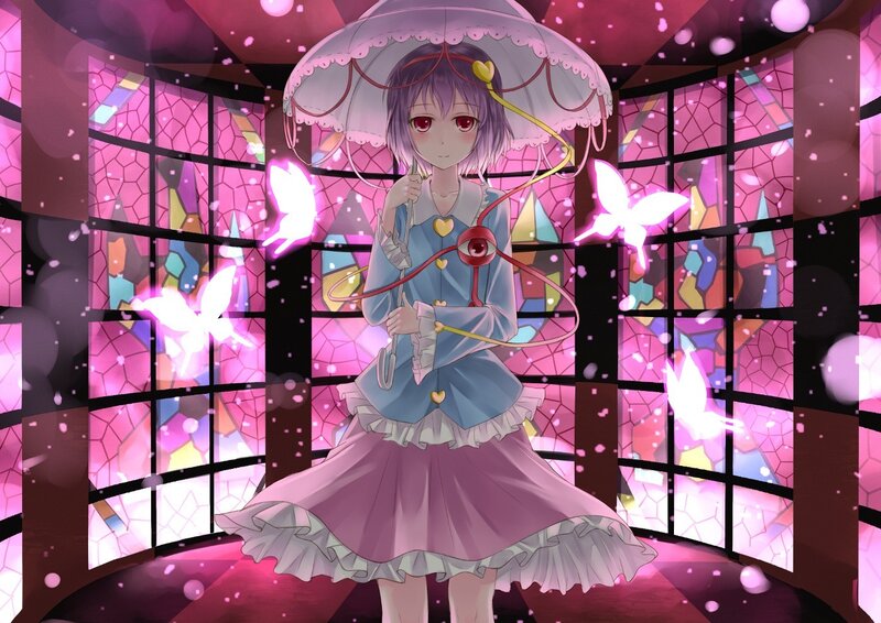 Anime girl with umbrella