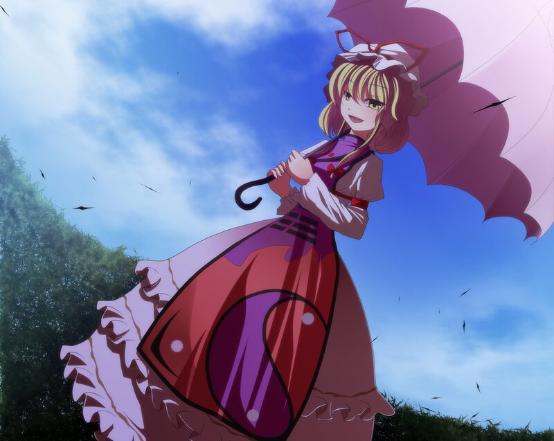 anime girl with umbrella