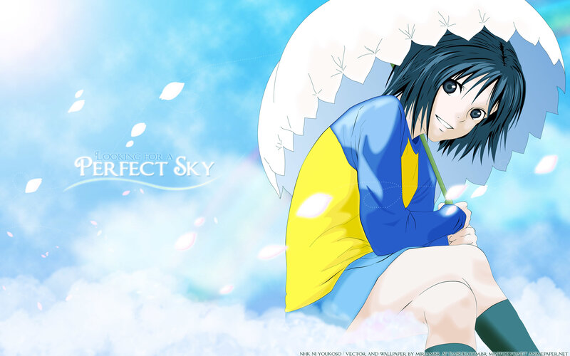anime girl with umbrella