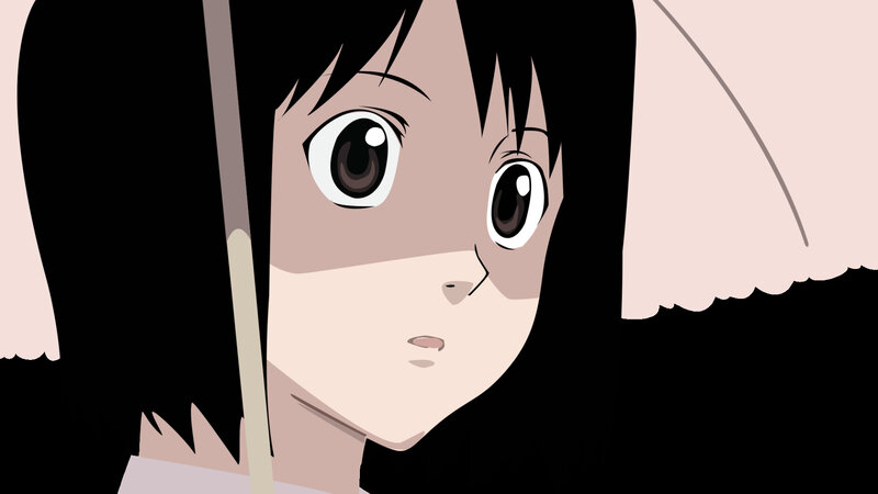 anime girl with umbrella
