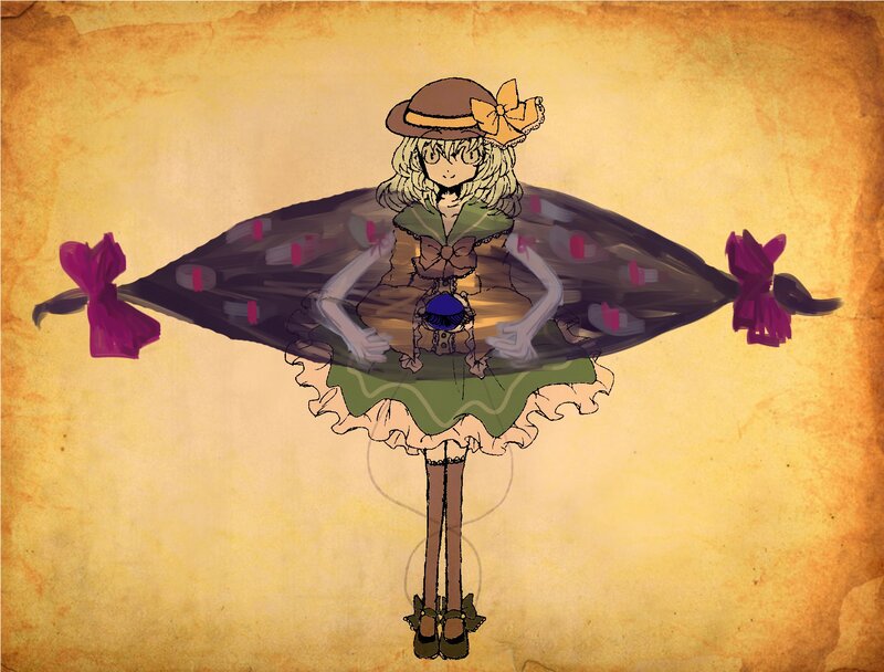 anime girl with umbrella