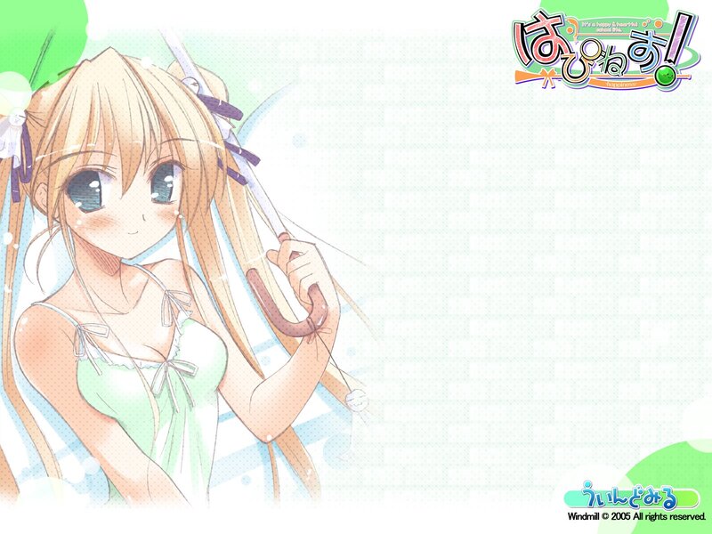 Anime girl with umbrella