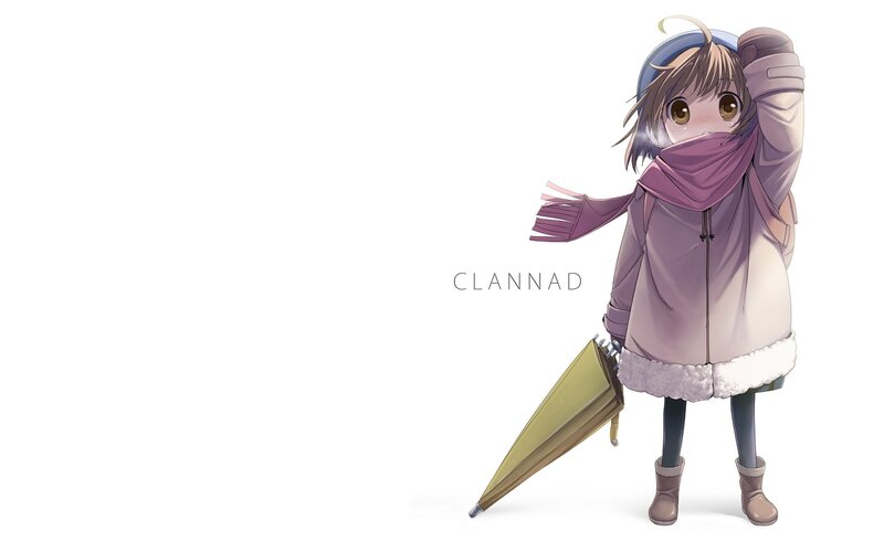 anime girl with umbrella