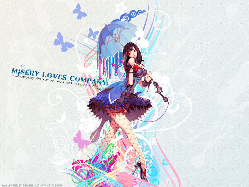 Anime girl with umbrella art