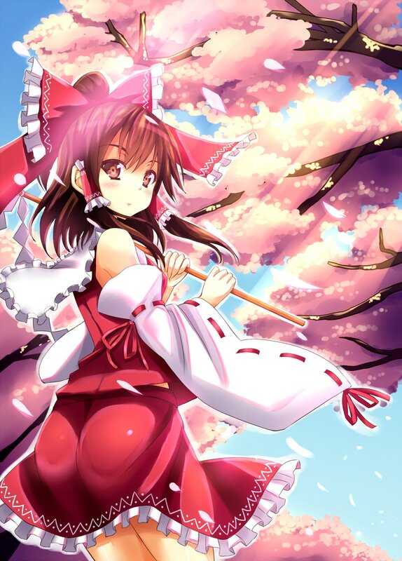 Anime Girl with Umbrella — Pink, Serene, Spring, Cherry Blossoms, Sakura