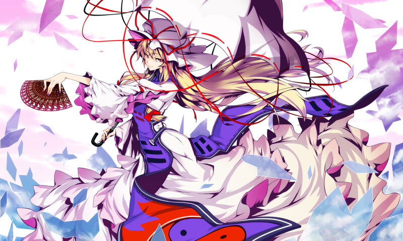 Anime Girl with Umbrella — Purple, Dynamic
