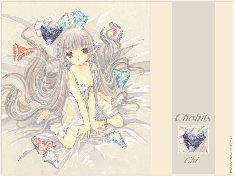 anime girl with underwear