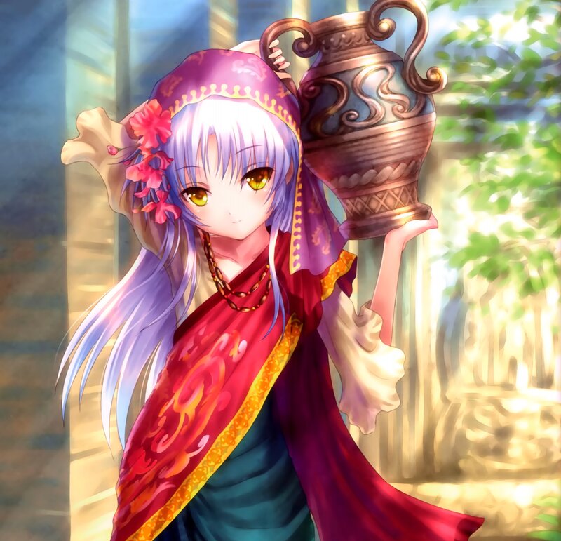Anime Girl with Vase