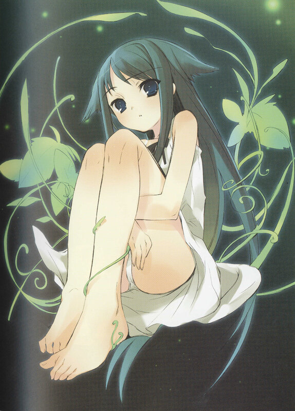 anime girl with vines