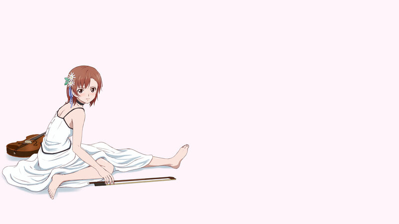anime girl with violin