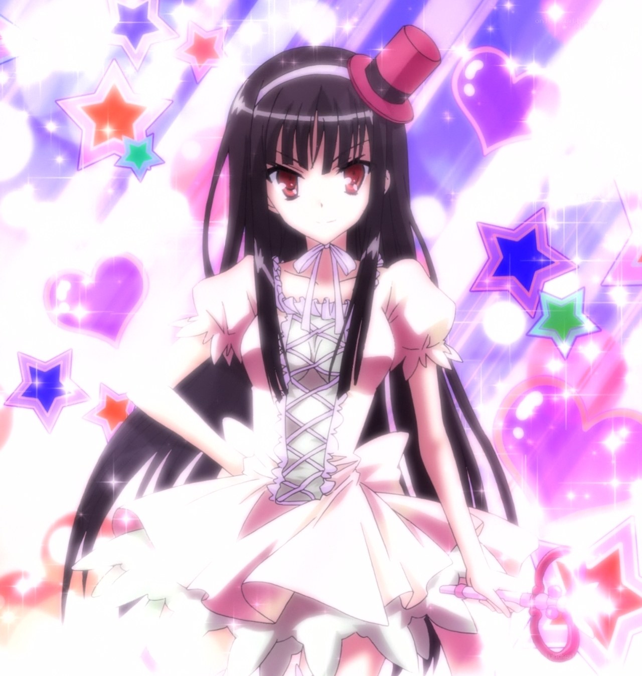anime girl with wand