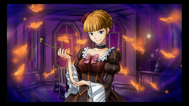 anime girl with wand