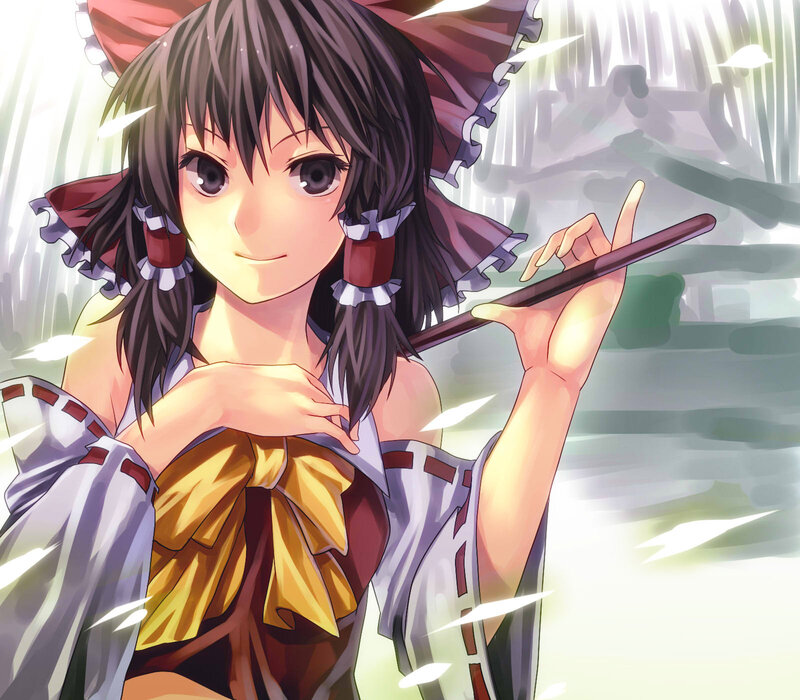 Anime Girl with Wand — Purple, Calm
