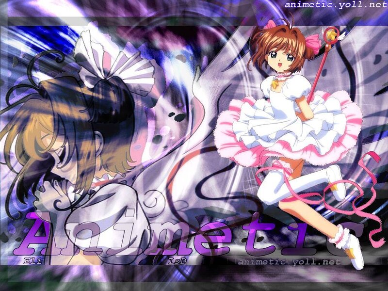Anime Girl with Wand — Purple