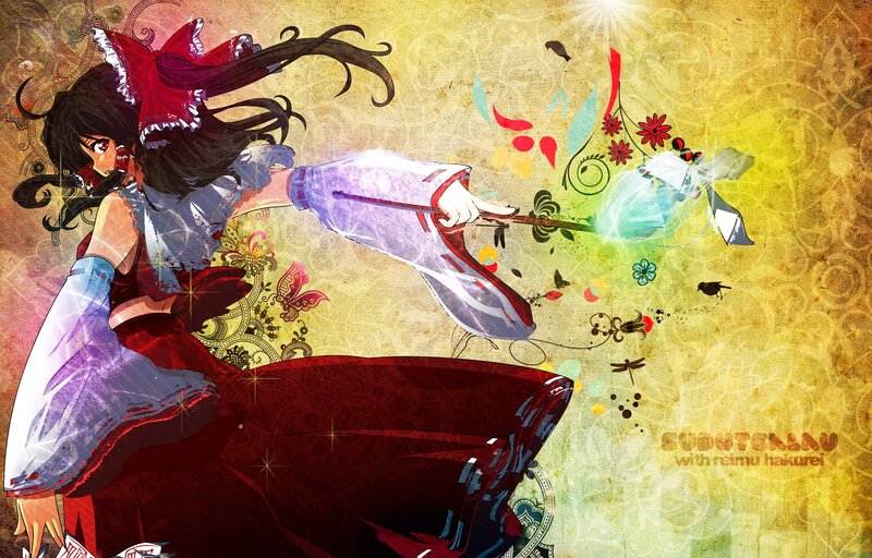 Anime Girl with Wand — Red, Dynamic