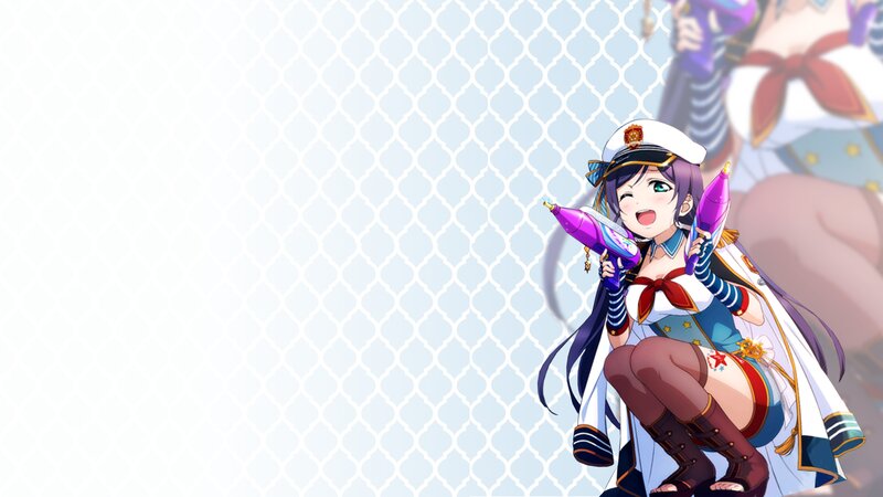 Anime Girl with Water Guns — White
