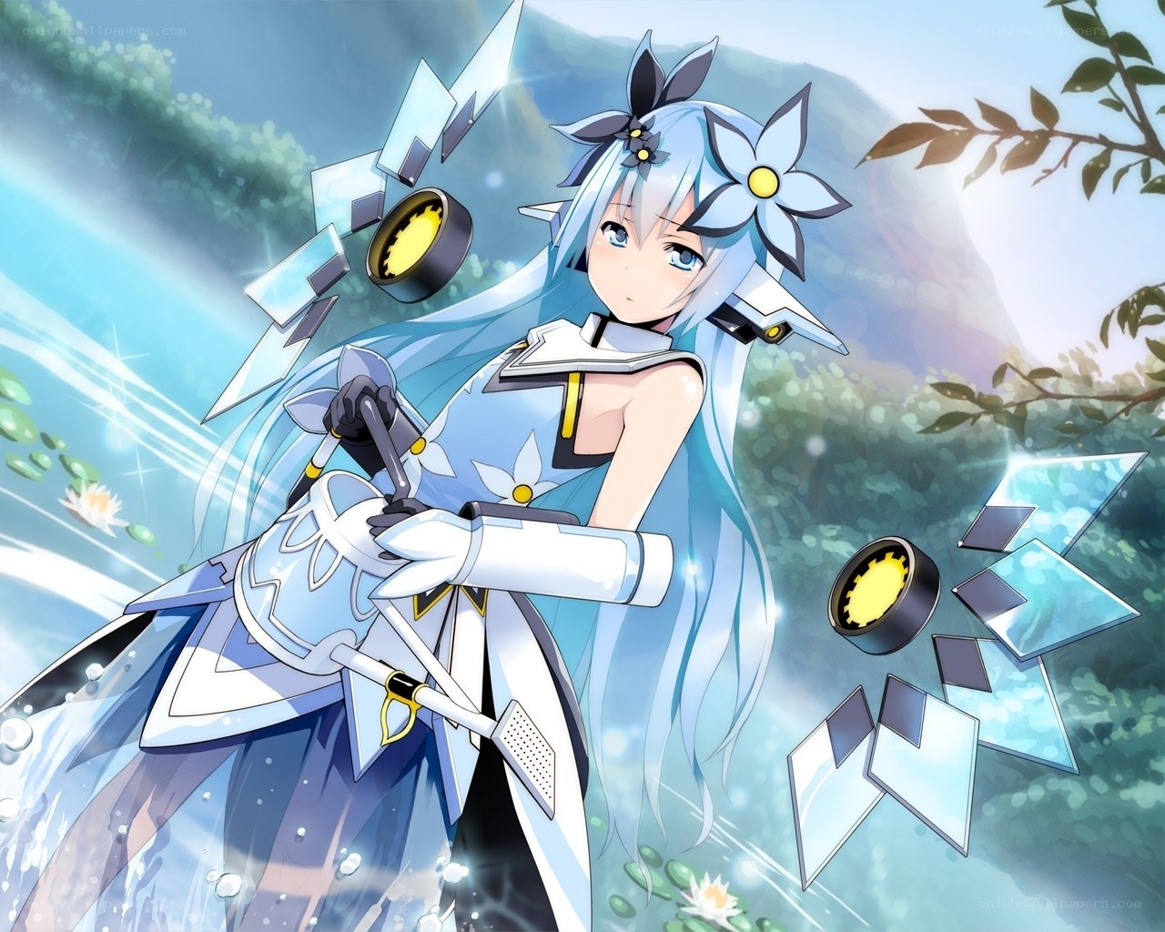 anime girl with water powers