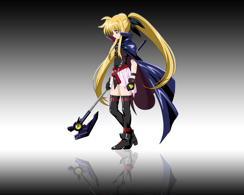 anime girl with weapon
