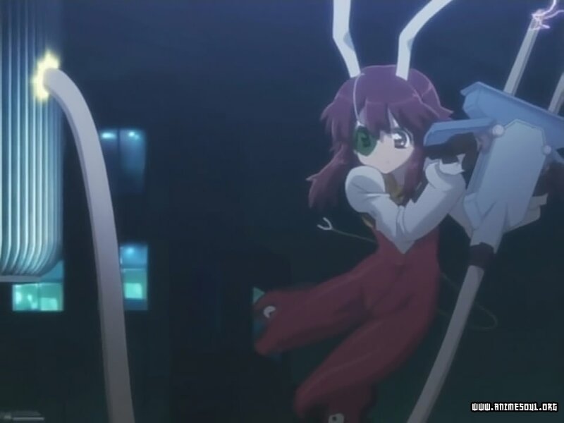 anime girl with weapon
