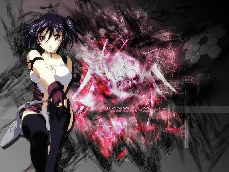 anime girl with weapon