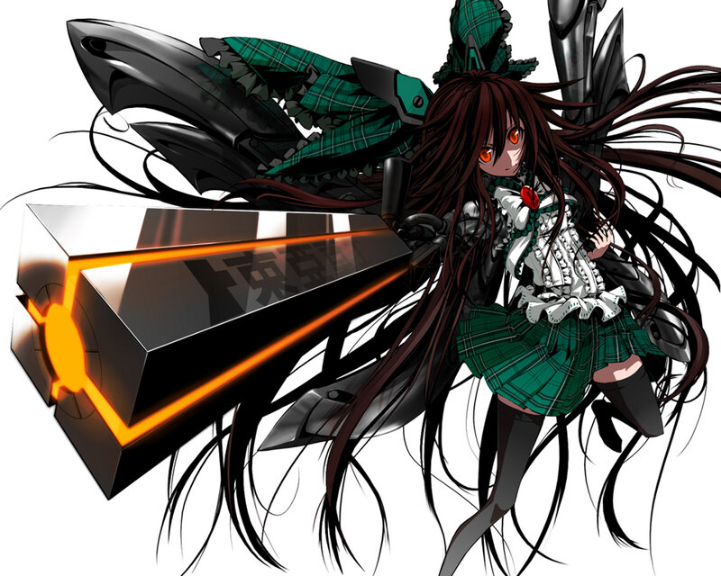 anime girl with weapon