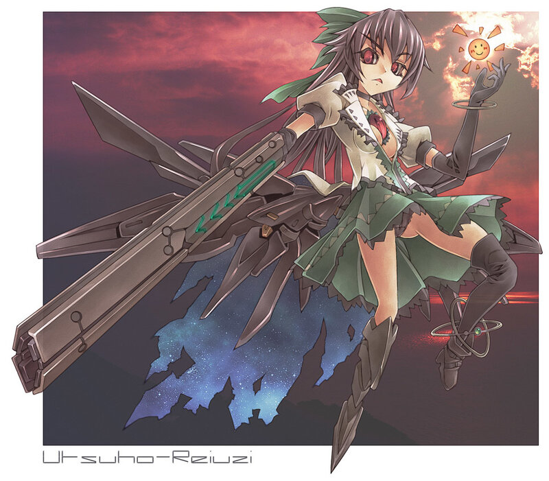 Anime girl with weapon