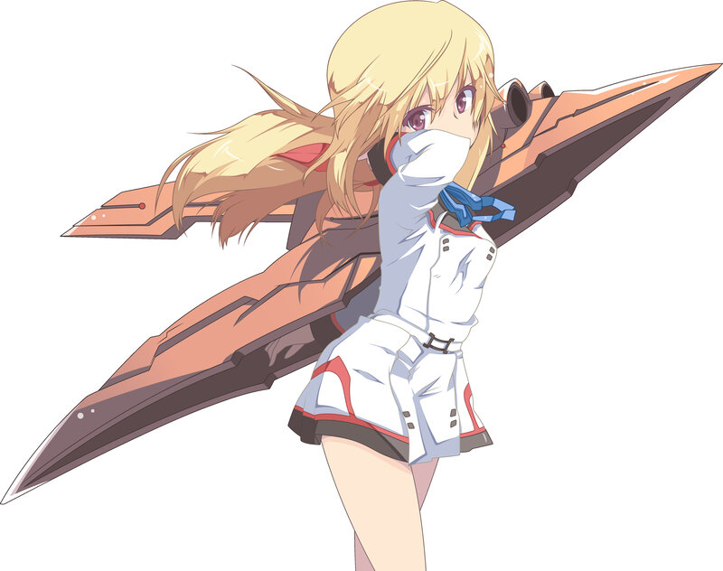 anime girl with weapon