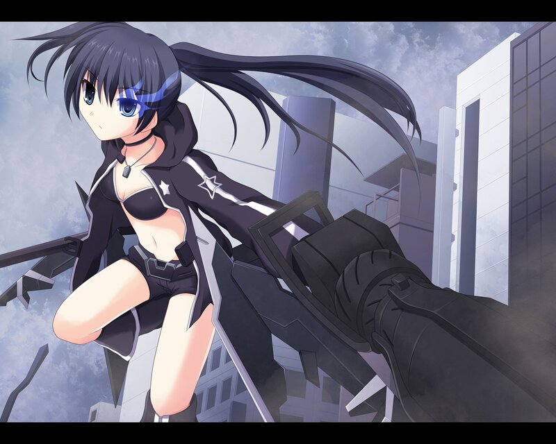 anime girl with weapon
