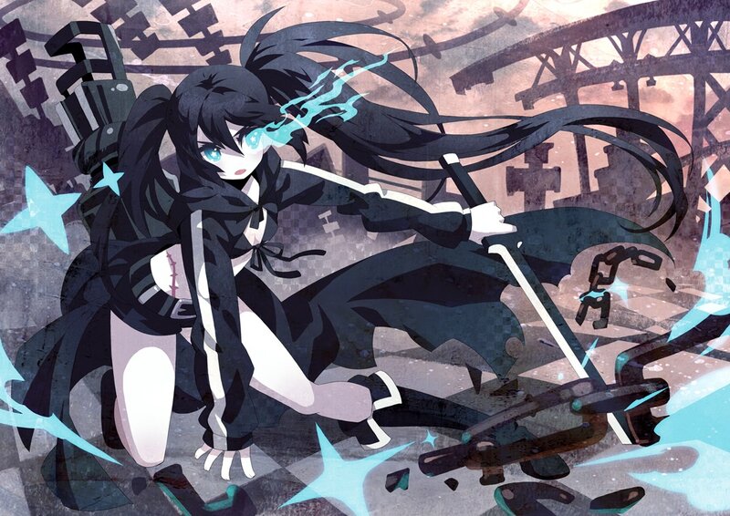 anime girl with weapon
